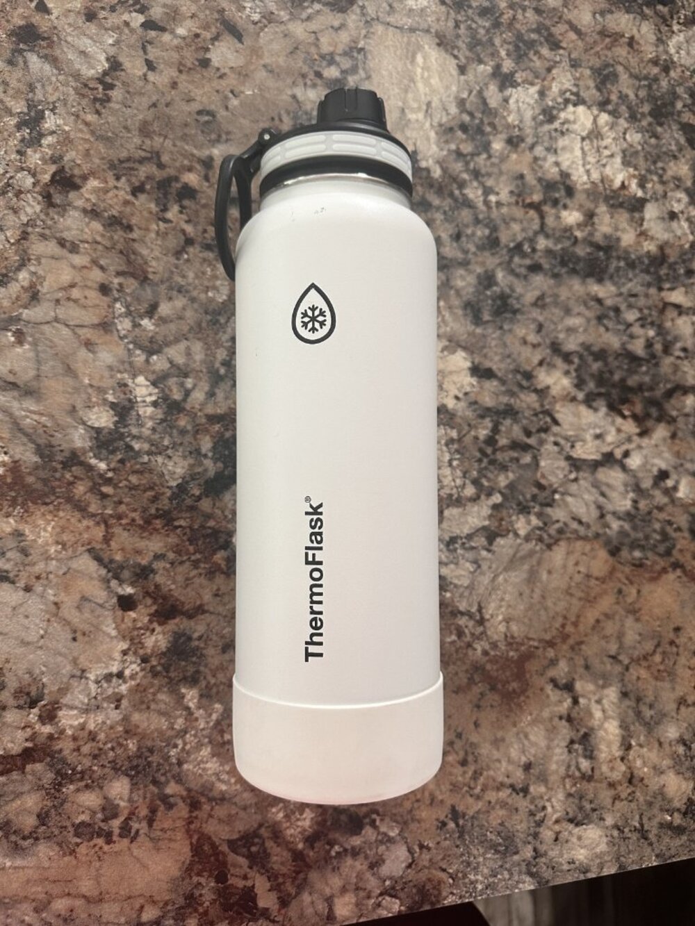 ThermoFlask White Insulated Water Bottle - Great Condition!